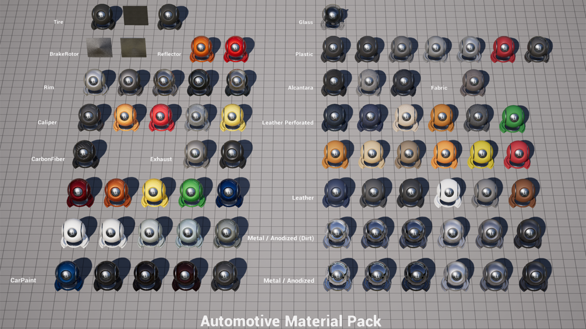 Unreal Engine _ Automotive Materials for Download Automotive Automotive,Unreal Engine