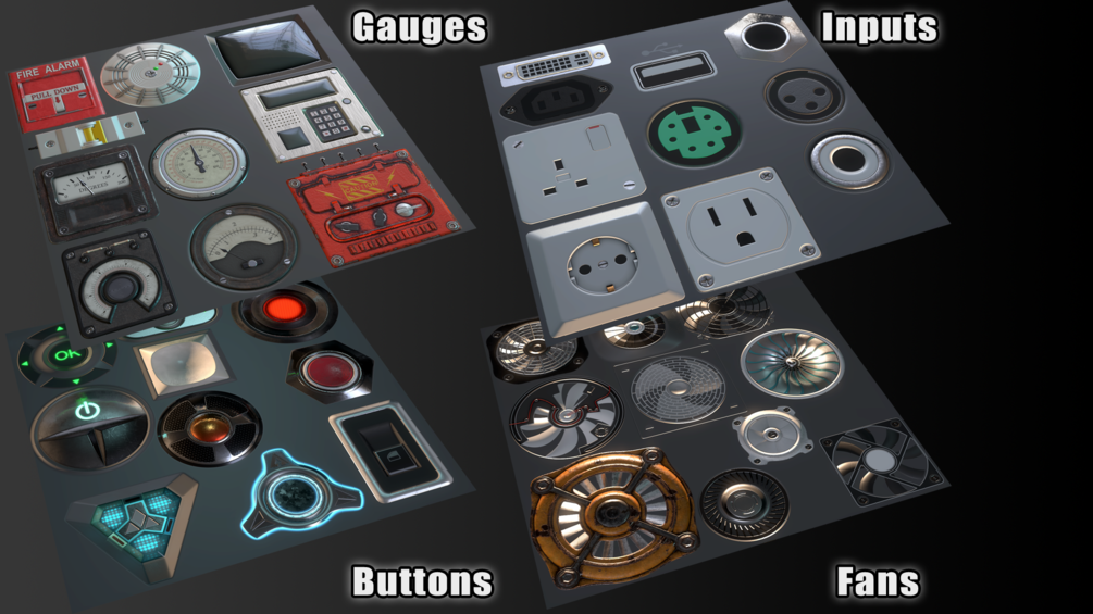 SP Electronics Stamps _ By CG Ammo(Substance painter) Electronics Stamps Electronics Stamps,CG Ammo
