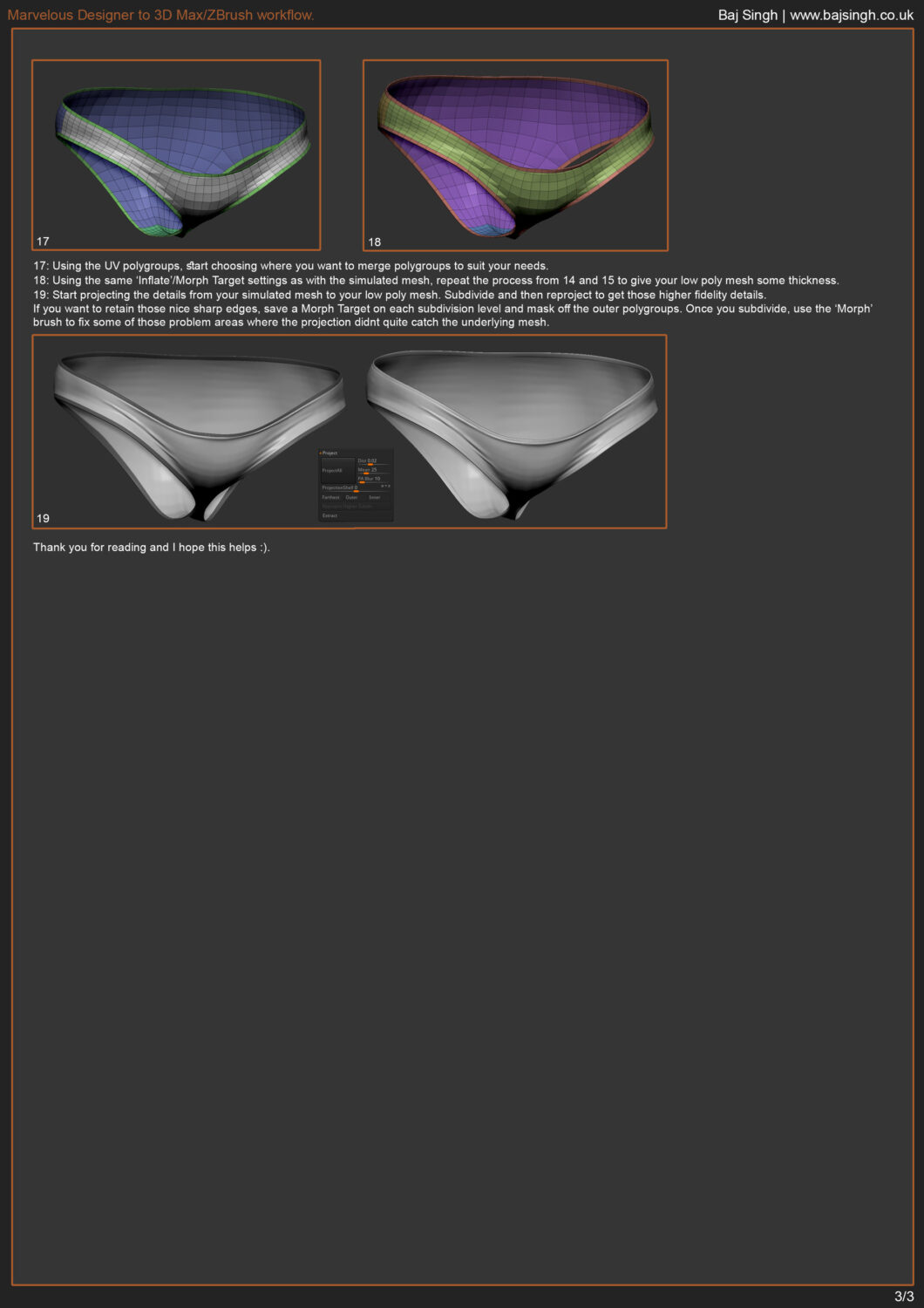 Marvelous Designer to 3D Max/ZBrush workflow _ By Baj Singh Marvelous Designer Marvelous Designer,3D Max
