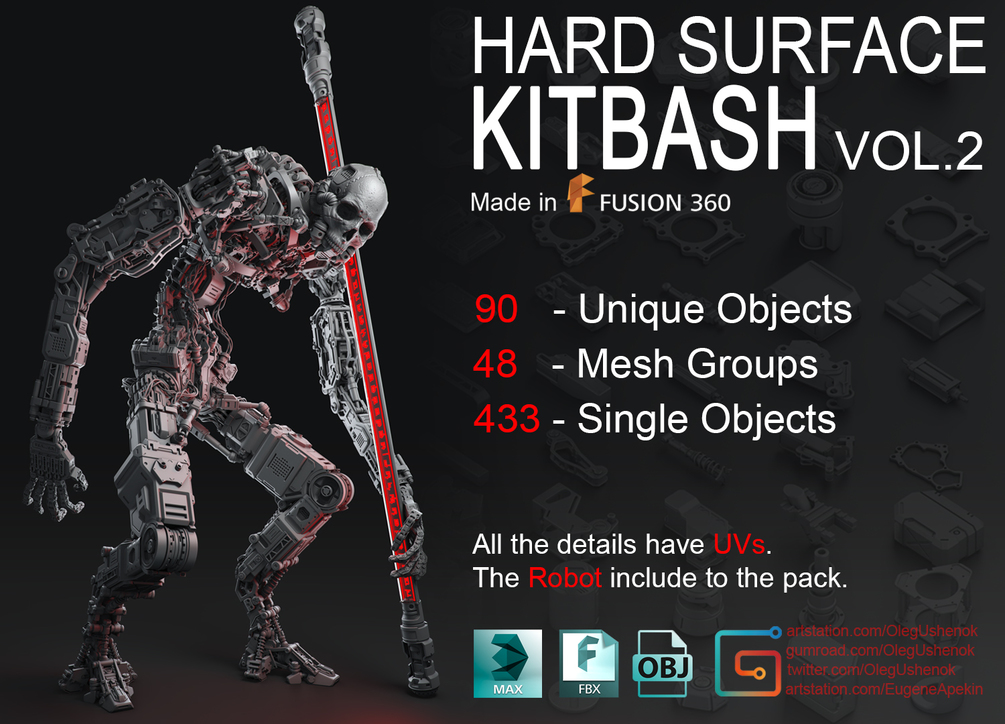 Hard Surface KitBash Vol 2 _ by Oleg Hard Surface KitBash Vol 2 Hard Surface KitBash Vol 2,Oleg