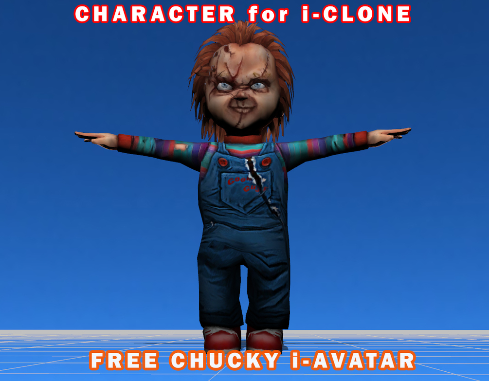 NEW FREE CHUCKY i-AVATAR for i-CLONE _ By Truebones CHUCKY i-AVATAR for i-CLONE CHUCKY i-AVATAR for i-CLONE