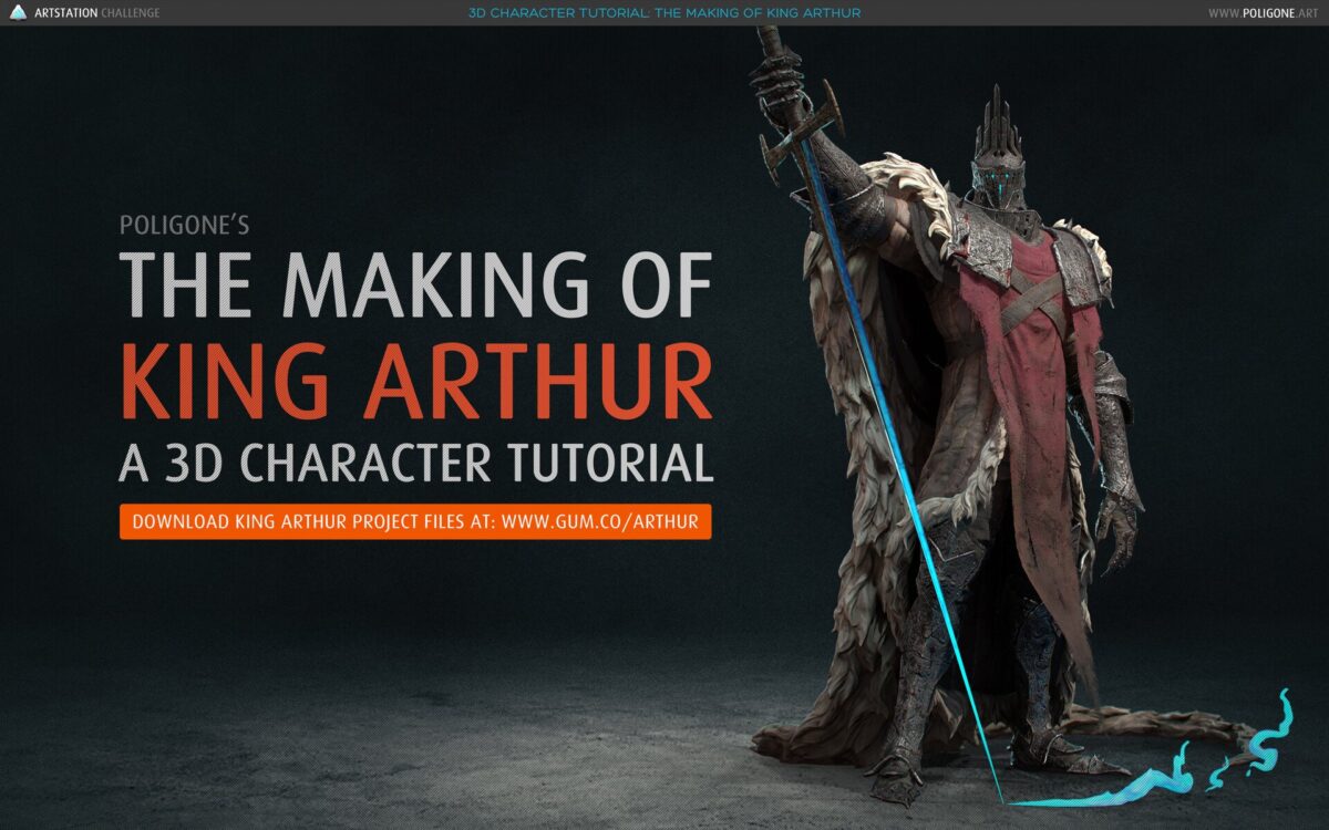 The Making of King Arthur - A 3D Character Tutorial_By Poligone The Making of King Arthur The Making of King Arthur,3D Character Tutorial,3d character tutorial maya