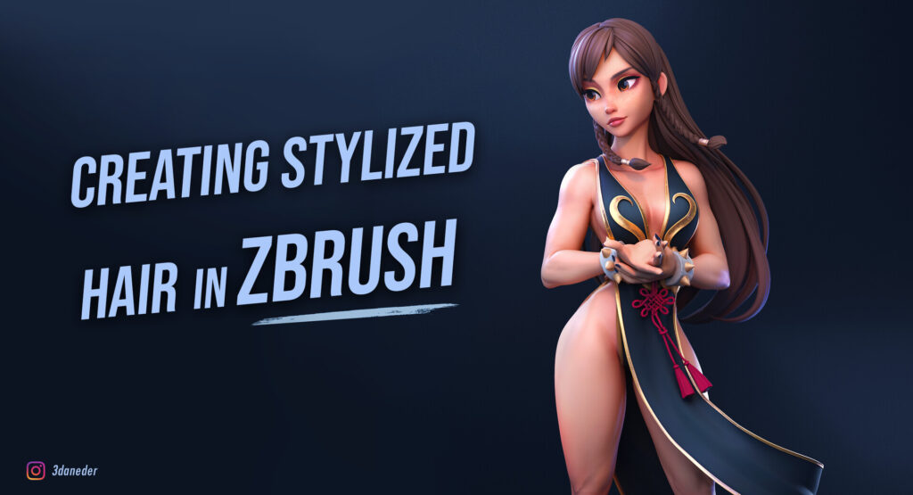 Creating Stylized Hair in ZBrush _ By Dan Eder Stylized Hair Stylized Hair,ZBrush