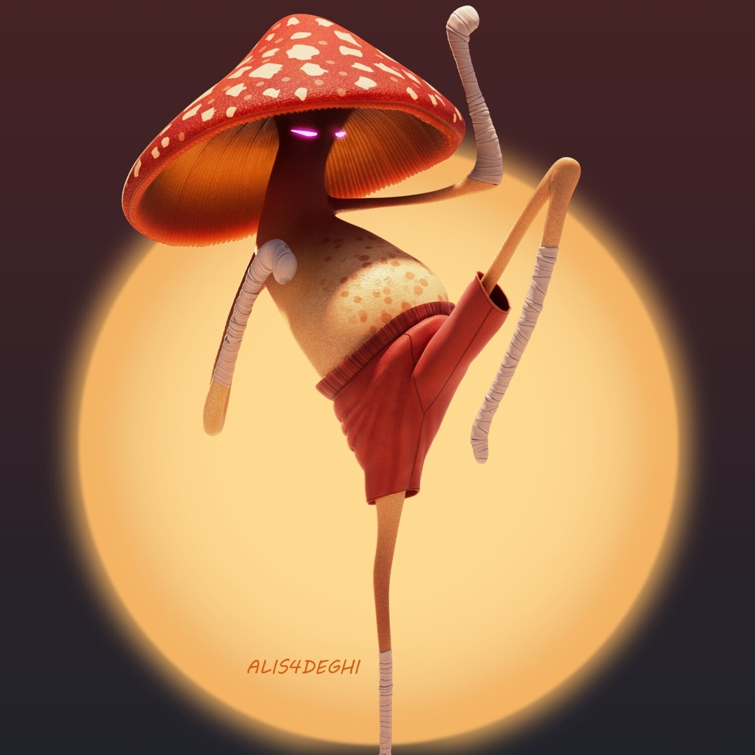 Mushroom fighter mushroom mushroom