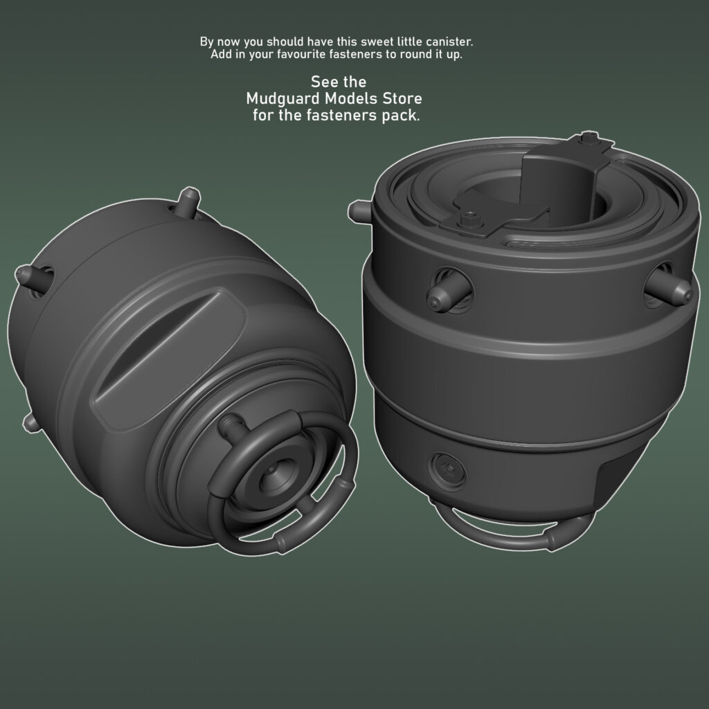MUDGUARD TUTORIAL: CANISTER_ By Mudguard Models CANISTER CANISTER