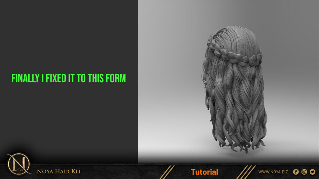 How to model and sculpt realistic hair in zbrush_ By Noya sculpt sculpt