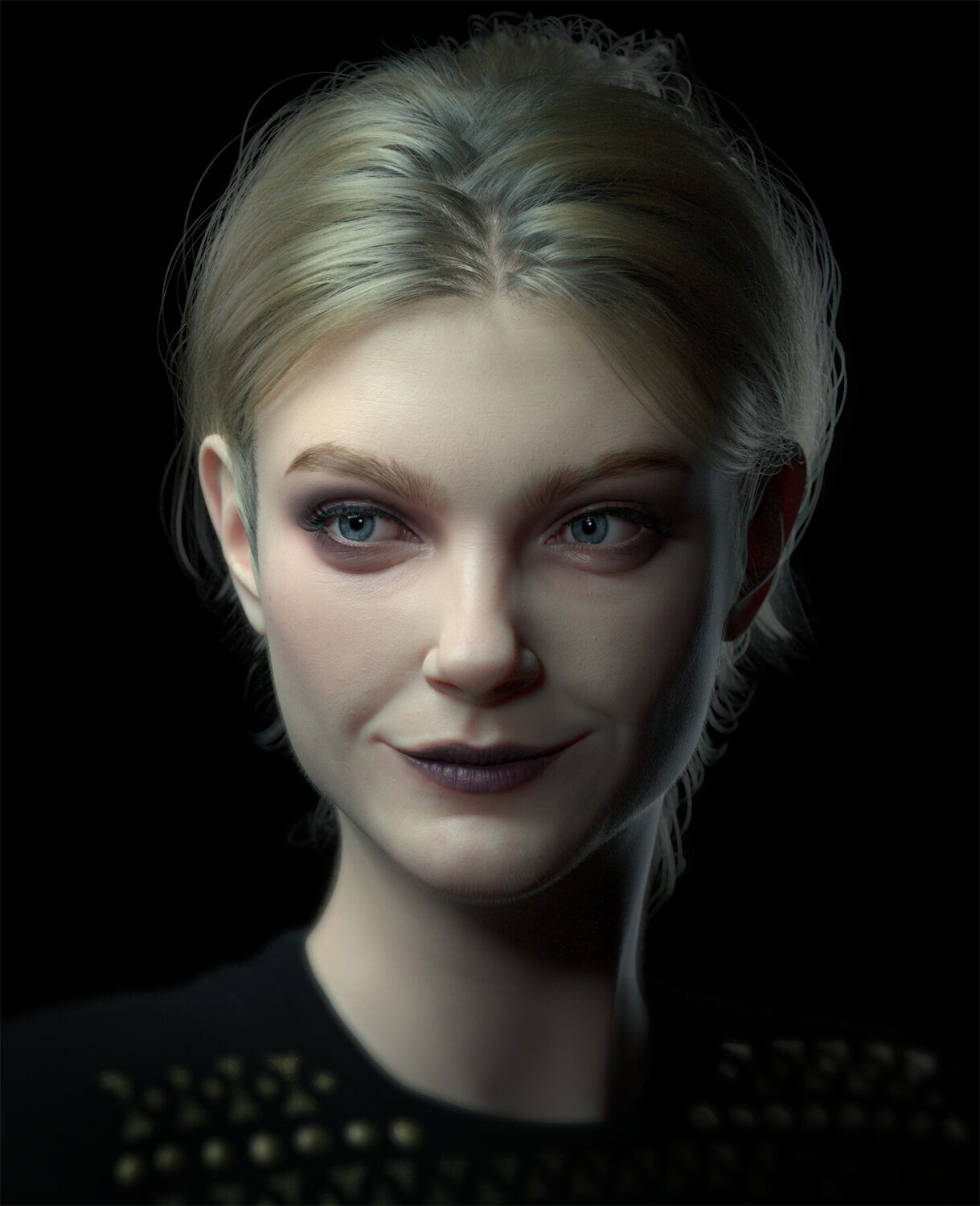 Jessica Stam likeness render render render
