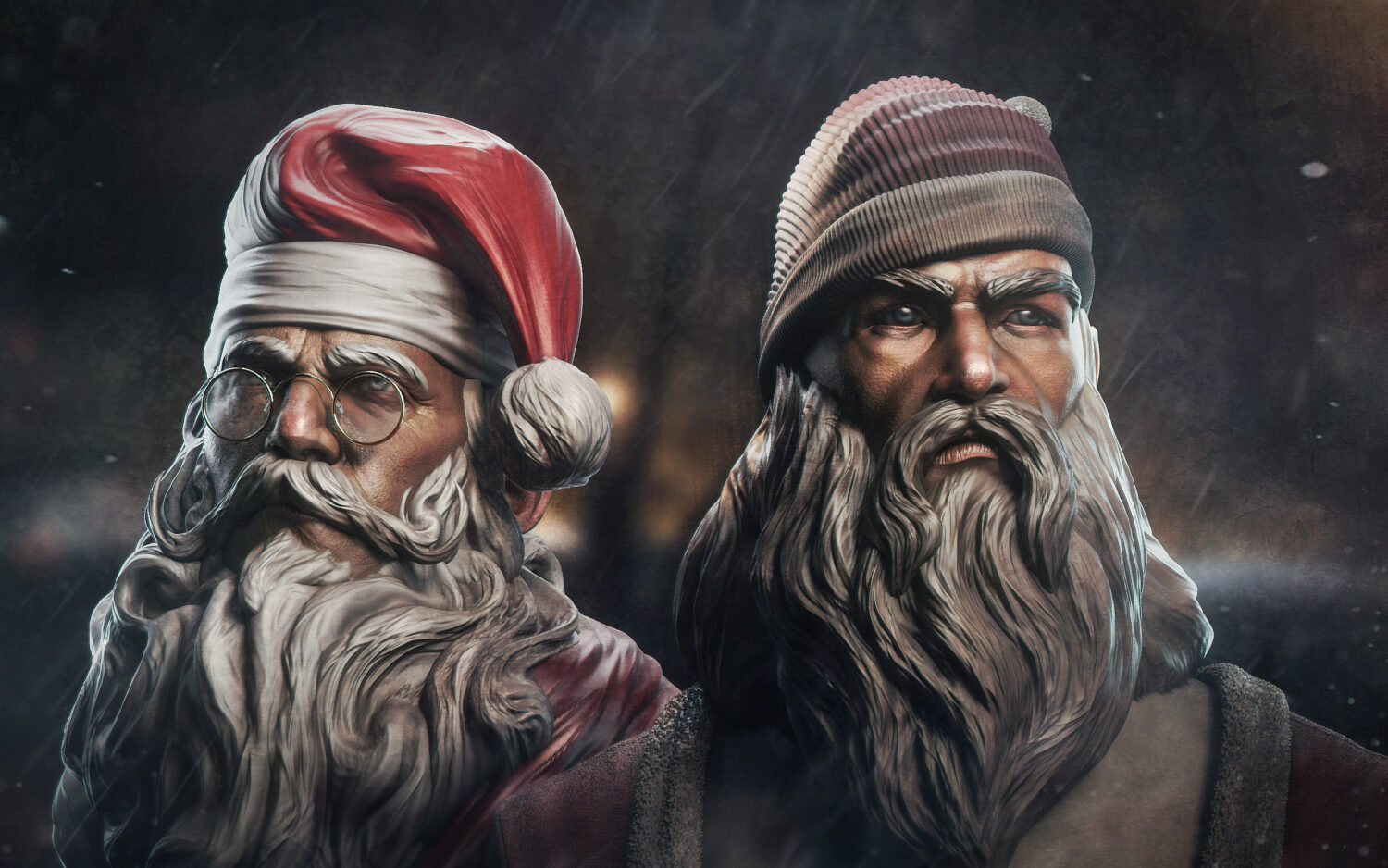 Elegant Santa Claus (Late Christmas Art)