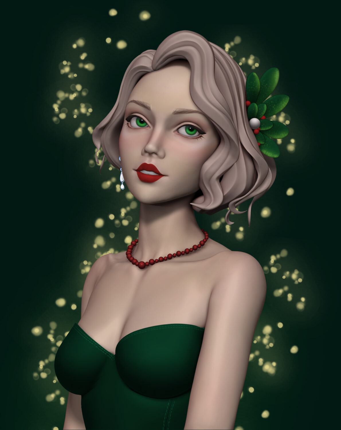 Mistletoe girl
