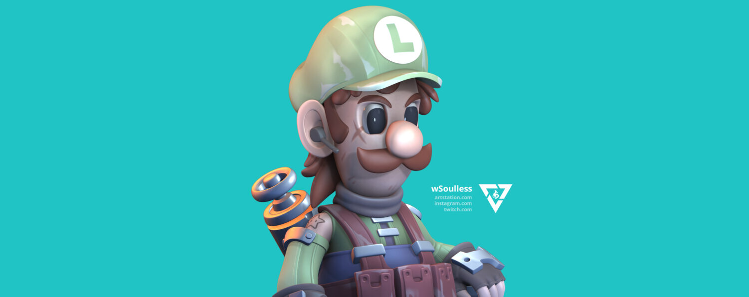 Luigi (Super Mario Bros) fanart mario mario