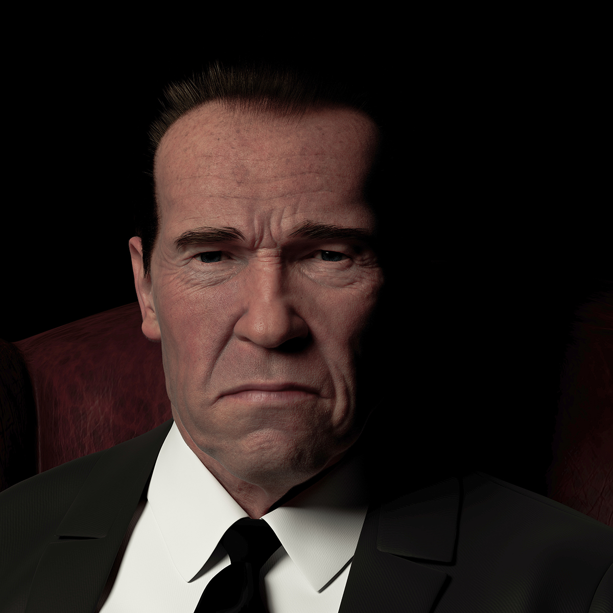 Portrait "Arnold Schwarzenegger" groom groom