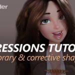 Expressions Tutorial with Pose Library & Corrective Shapekeys in Blender Blender Blender,tutorial